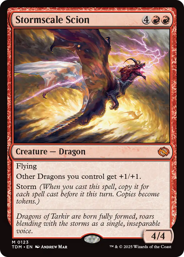 Image of Stormscale Scion (TDM-123) - Tarkir: Dragonstorm Foil