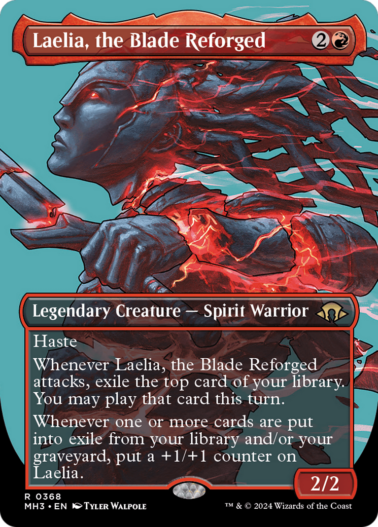 Image of Laelia, the Blade Reforged (Borderless) (MH3-368) - Modern Horizons 3 (Borderless)