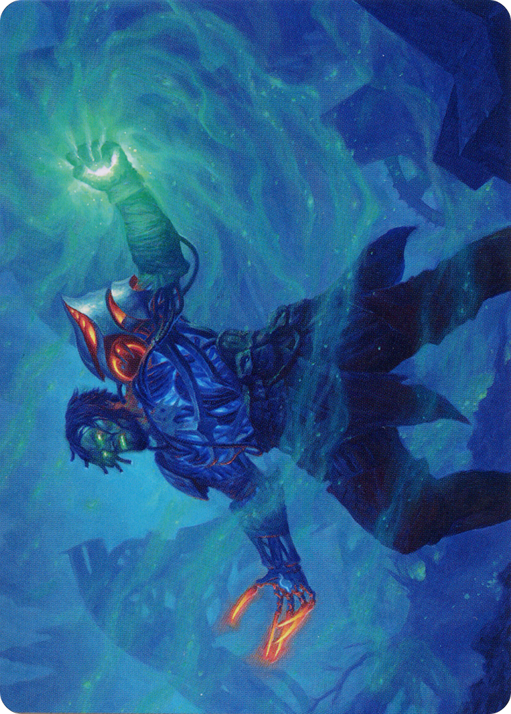 Image of Mishra, Claimed by Gix Art Card (ASBRO-037) - The Brothers' War Art Series (Borderless)