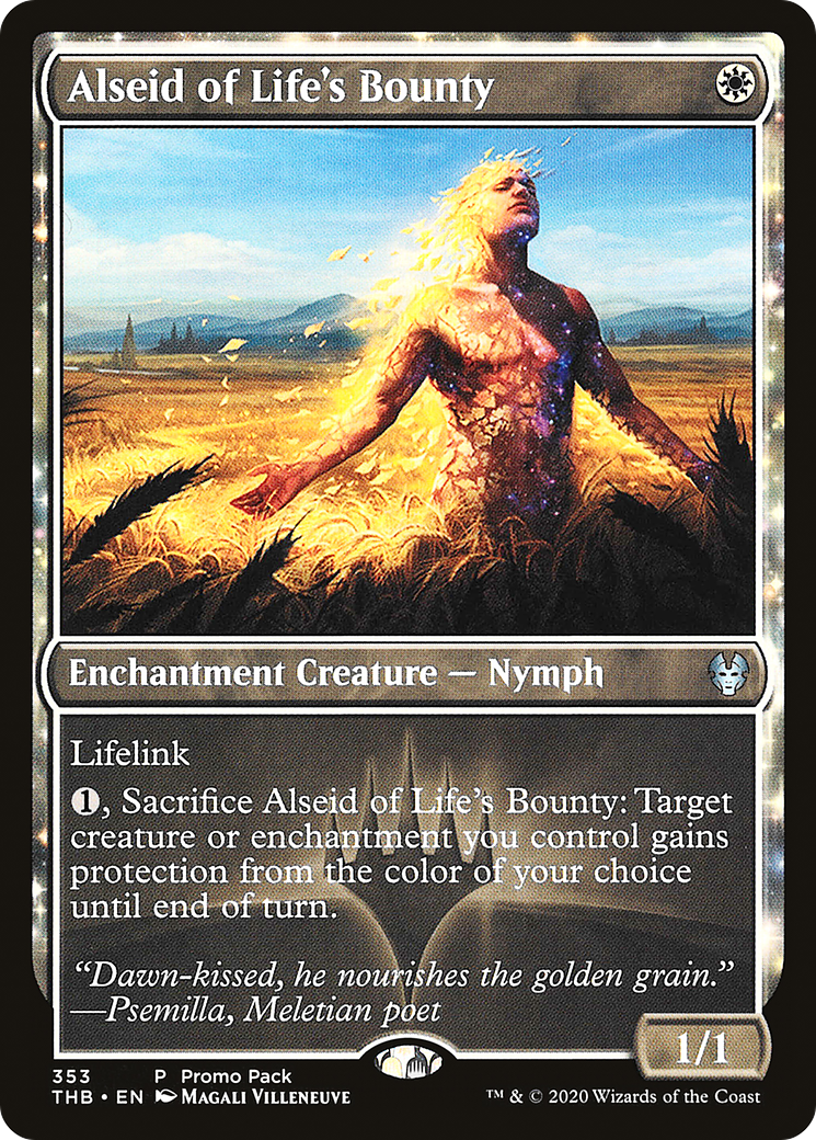 Image of Alseid of Life's Bounty (PPTHB-353) - Theros Beyond Death: (enchantment) Foil