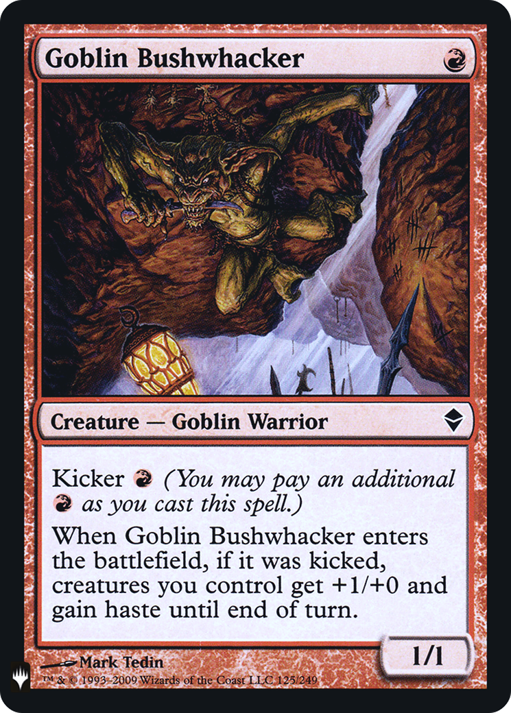 Image of Goblin Bushwhacker (LIST-125) - The List Foil