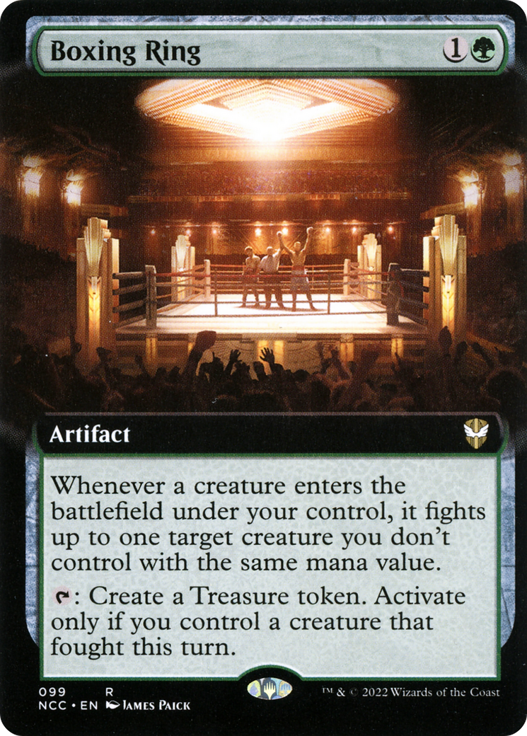 Image of Boxing Ring (Extended Art) (NCC-099) - New Capenna Commander: (Extended Art) Foil
