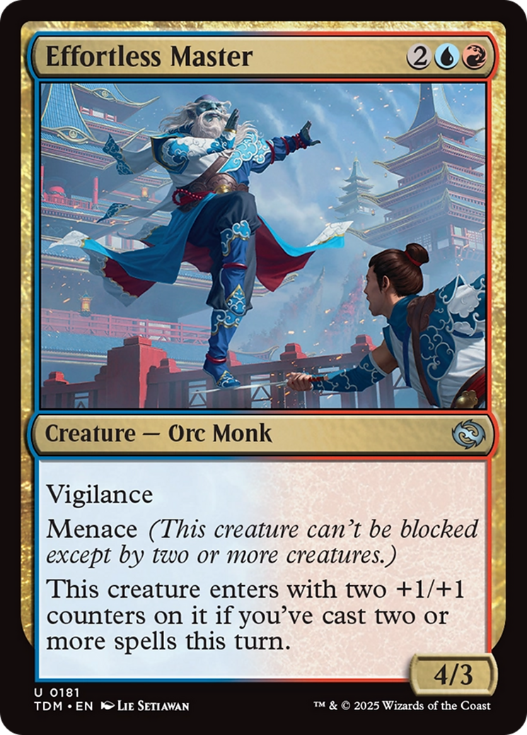Image of Effortless Master (TDM-181) - Tarkir: Dragonstorm
