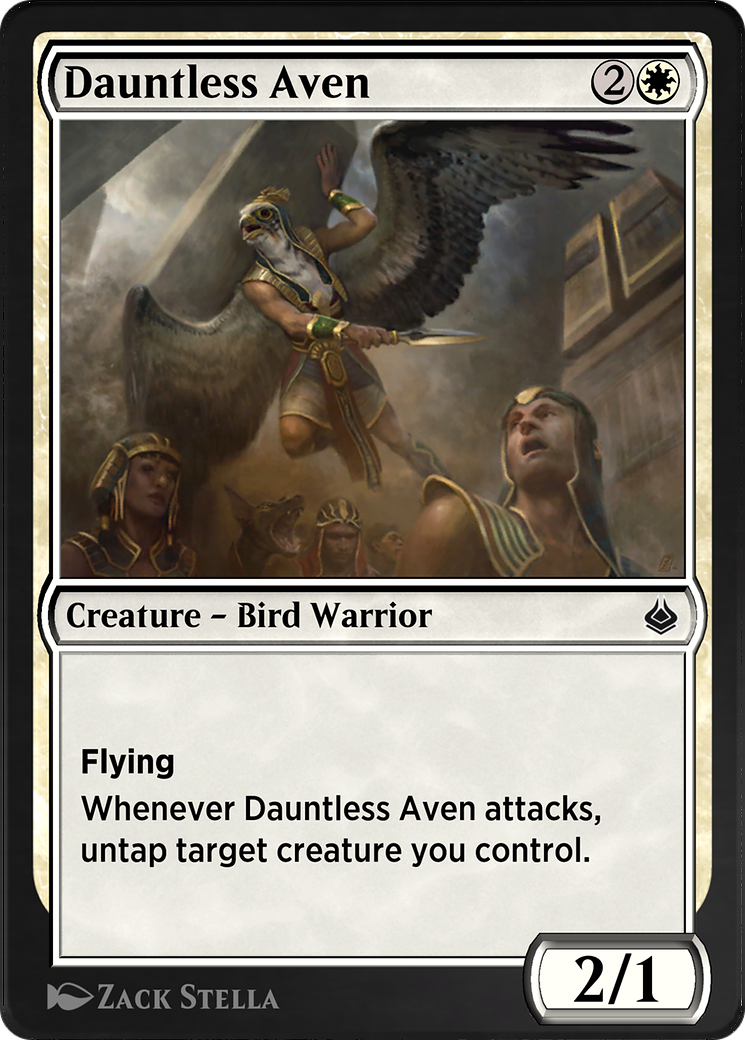 Image of Dauntless Aven (AKR-012) - Amonkhet Remastered