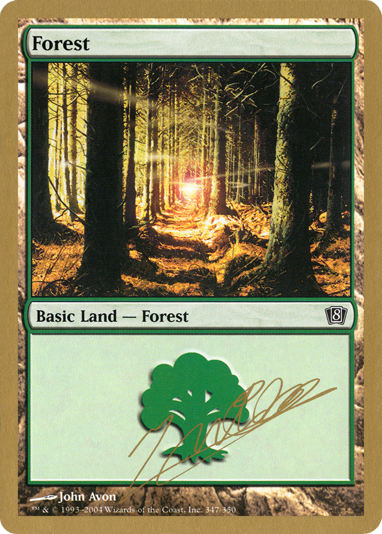 Image of Forest (347) - 2004 Julien Nuijten (8ED) (WCD-) - World Championship Decks 2004