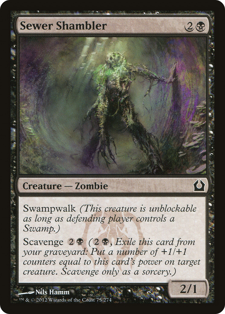Image of Sewer Shambler (RTR-075) - Return to Ravnica Foil