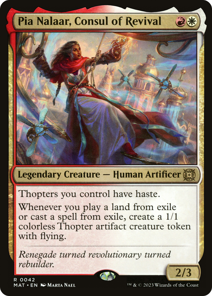 Image of Pia Nalaar, Consul of Revival (MAT-042) - March of the Machine: The Aftermath Foil