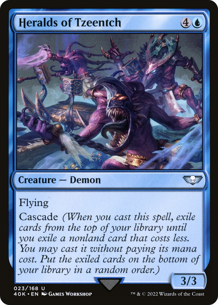 Image of Heralds of Tzeentch (40K-023) - Warhammer 40,000 Commander