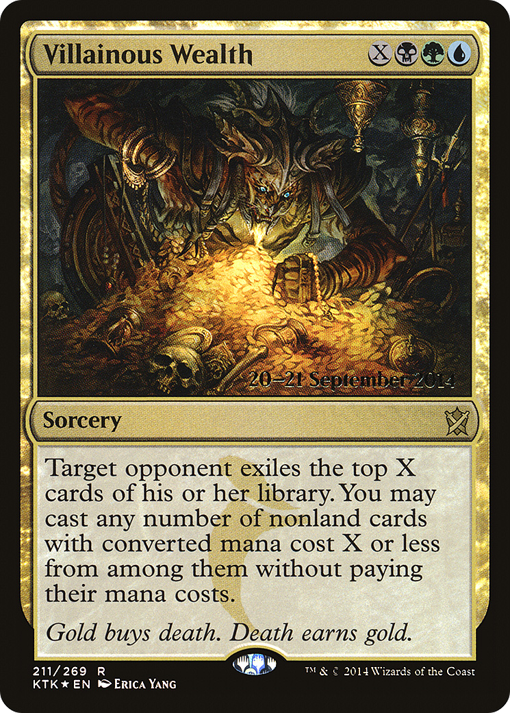 Image of Villainous Wealth (PRE-211) - Khans of Tarkir Promos Foil