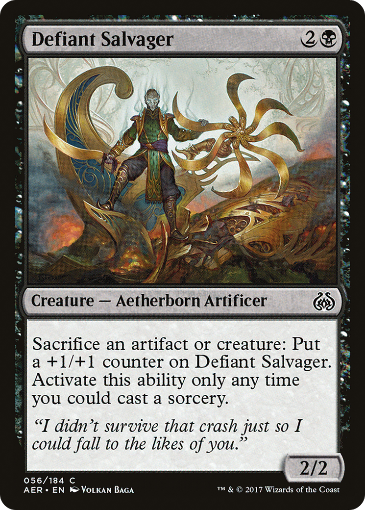 Image of Defiant Salvager (AER-056) - Aether Revolt Foil