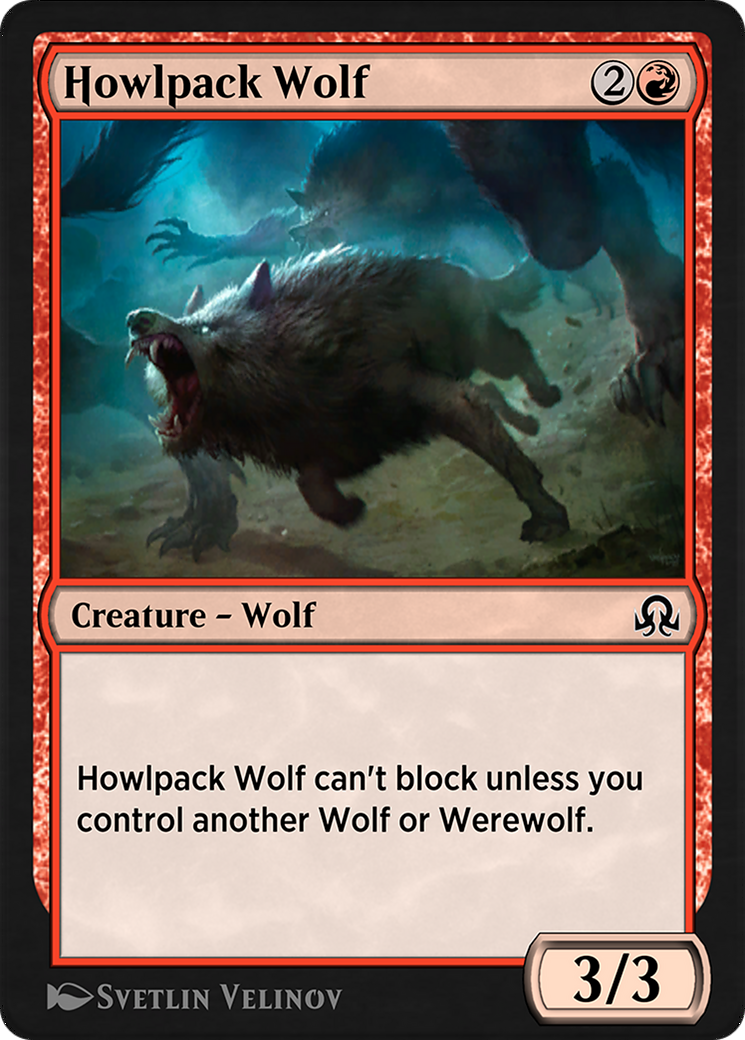 Image of Howlpack Wolf (SIR-162) - Shadows over Innistrad Remastered