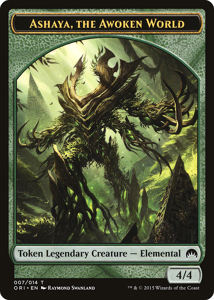 Image of Ashaya, the Awoken World Token (ORI-007) - Magic Origins Tokens
