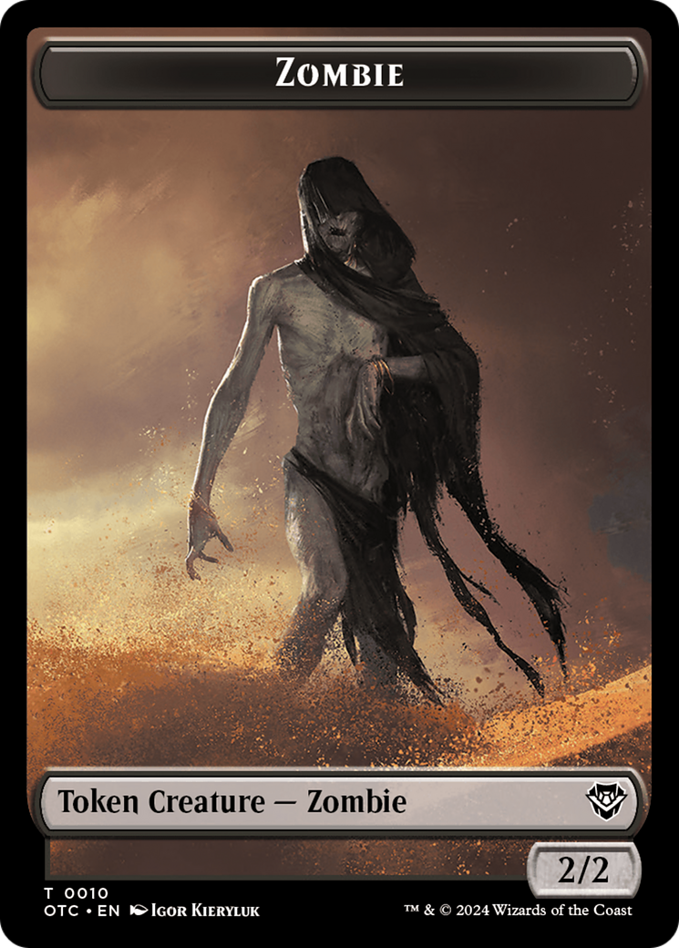 Image of Zombie (TOTC-010) - Outlaws of Thunder Junction Commander Tokens Foil