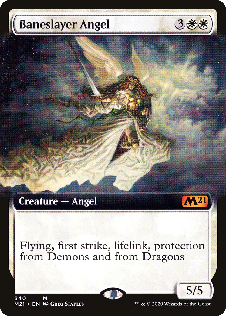 Image of Baneslayer Angel (Extended Art) (M21-340) - Core Set 2021: (Extended Art) Foil