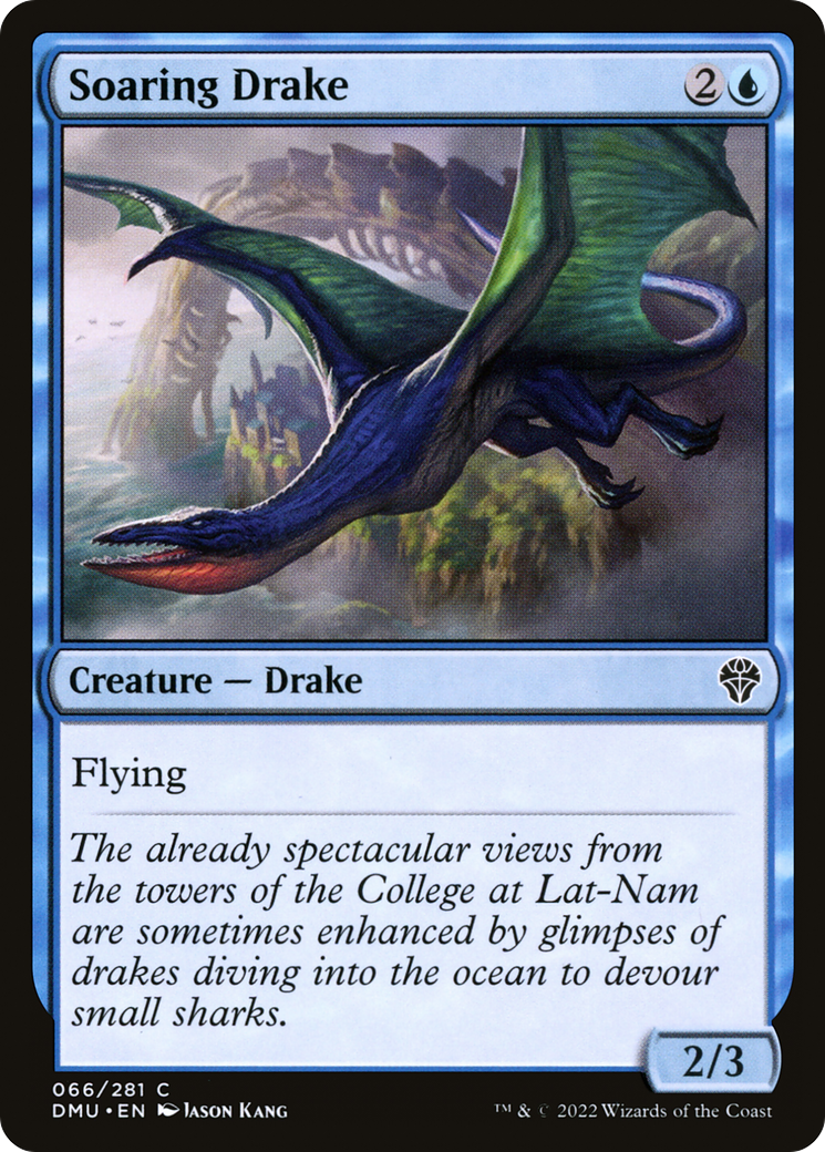 Image of Soaring Drake (DMU-066) - Dominaria United Foil
