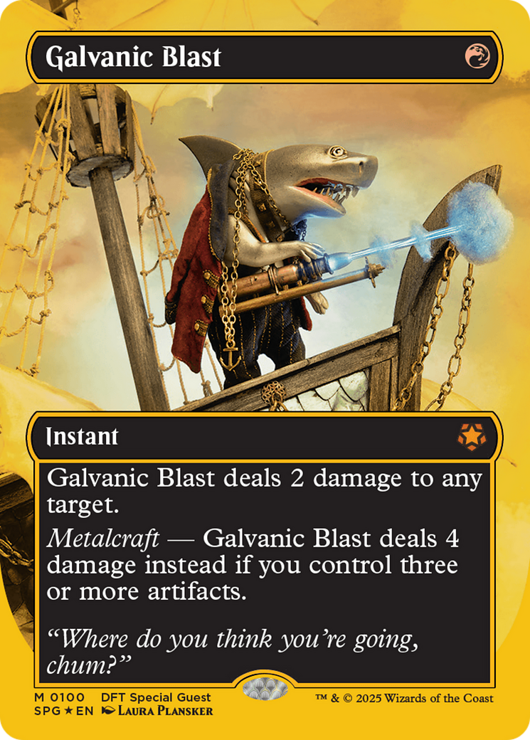 Image of Galvanic Blast (Borderless) (First-Place Foil) (SPG-100) - Special Guests (Borderless) Foil