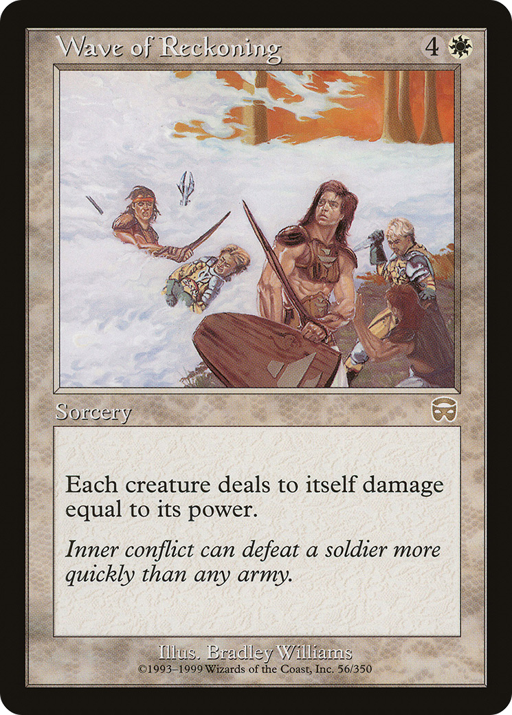 Image of Wave of Reckoning (MMQ-056) - Mercadian Masques Foil
