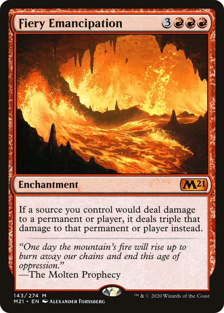 Image of Fiery Emancipation (M21-143) - Core Set 2021