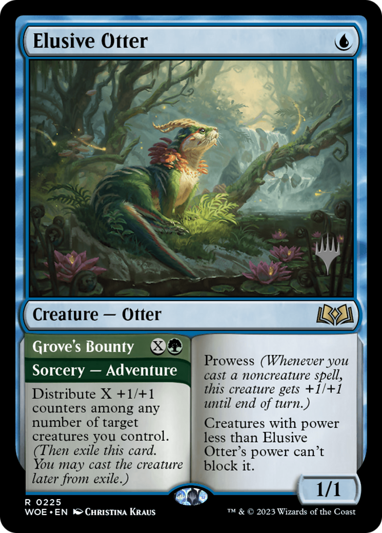 Image of Elusive Otter (PPWOE-225) - Wilds of Eldraine Promos Foil