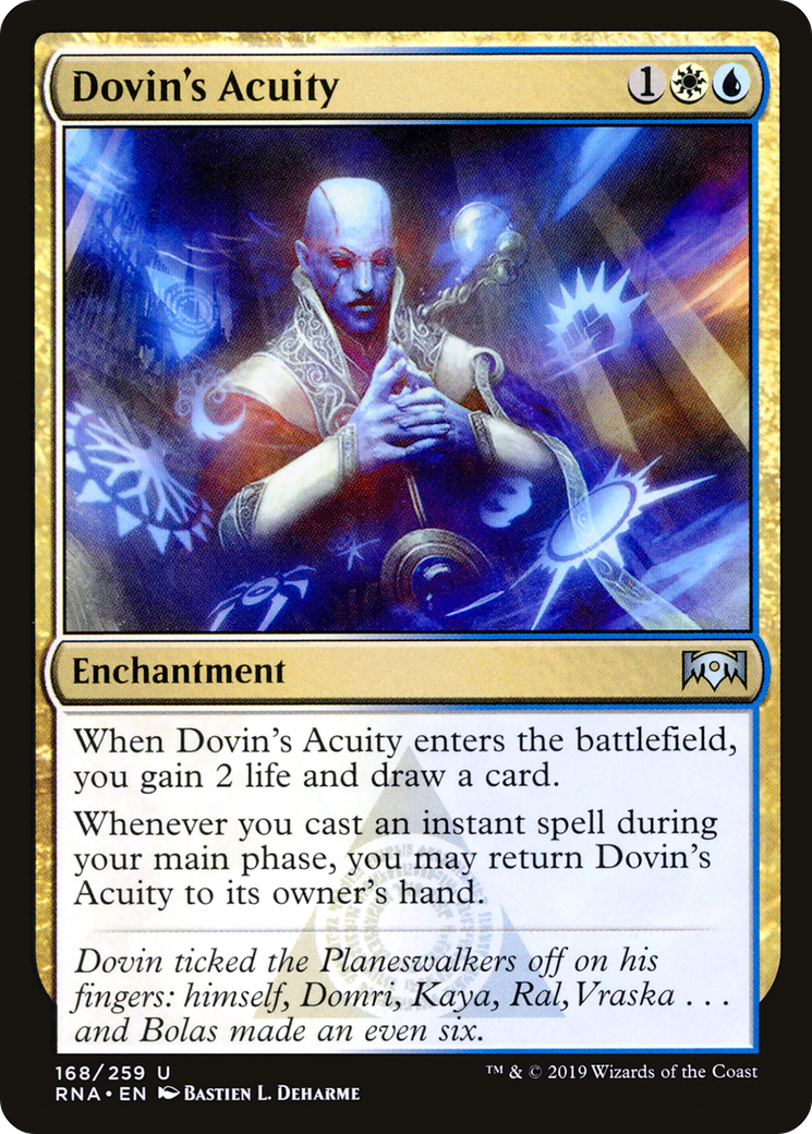 Image of Dovin's Acuity (RNA-168) - Ravnica Allegiance Foil