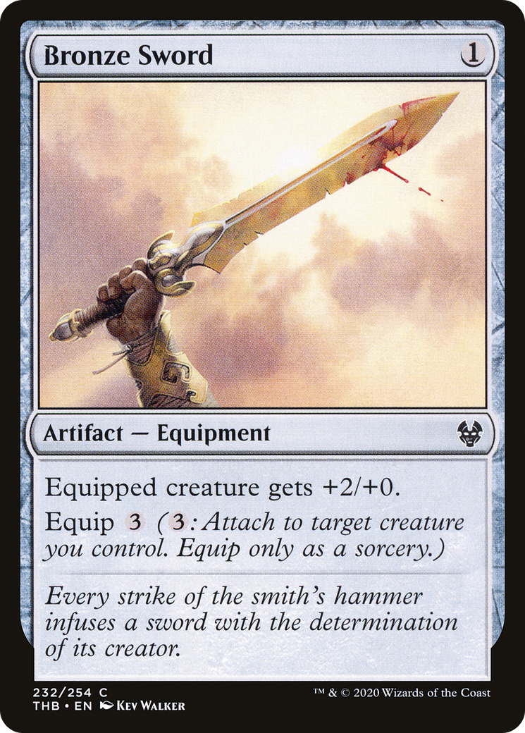 Image of Bronze Sword (THB-232) - Theros Beyond Death Foil
