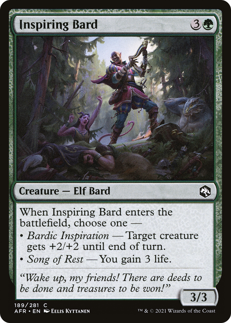 Image of Inspiring Bard (AFR-189) - Adventures in the Forgotten Realms