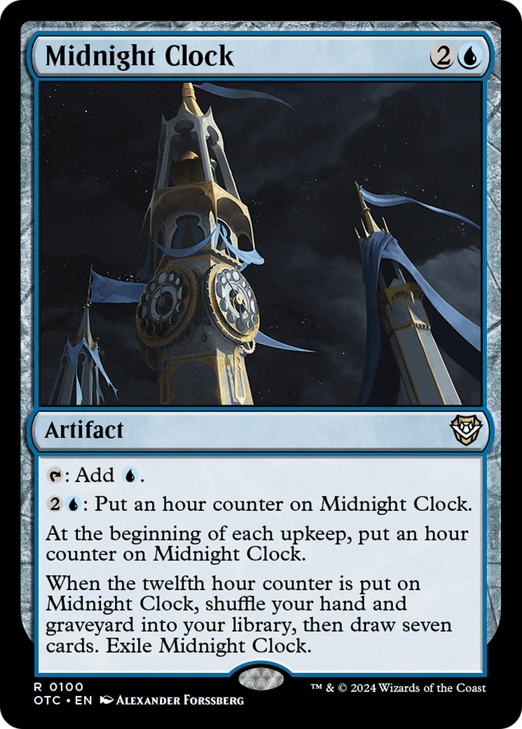 Image of Midnight Clock (OTC-100) - Outlaws of Thunder Junction Commander