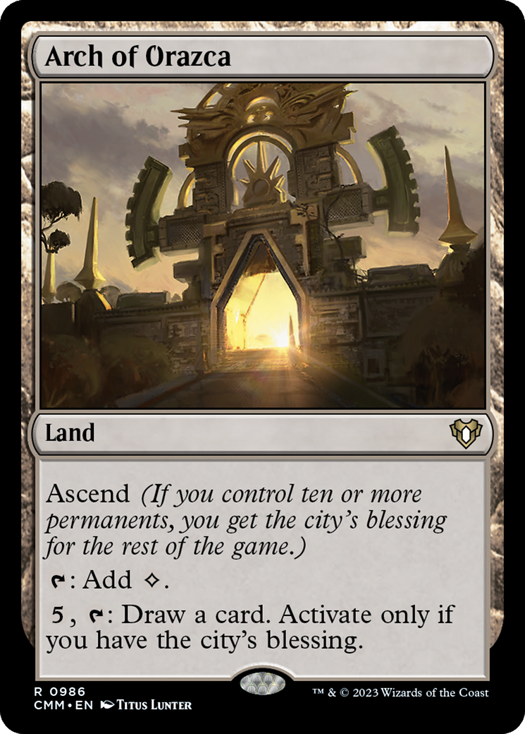 Image of Arch of Orazca (CMM-986) - Commander Masters
