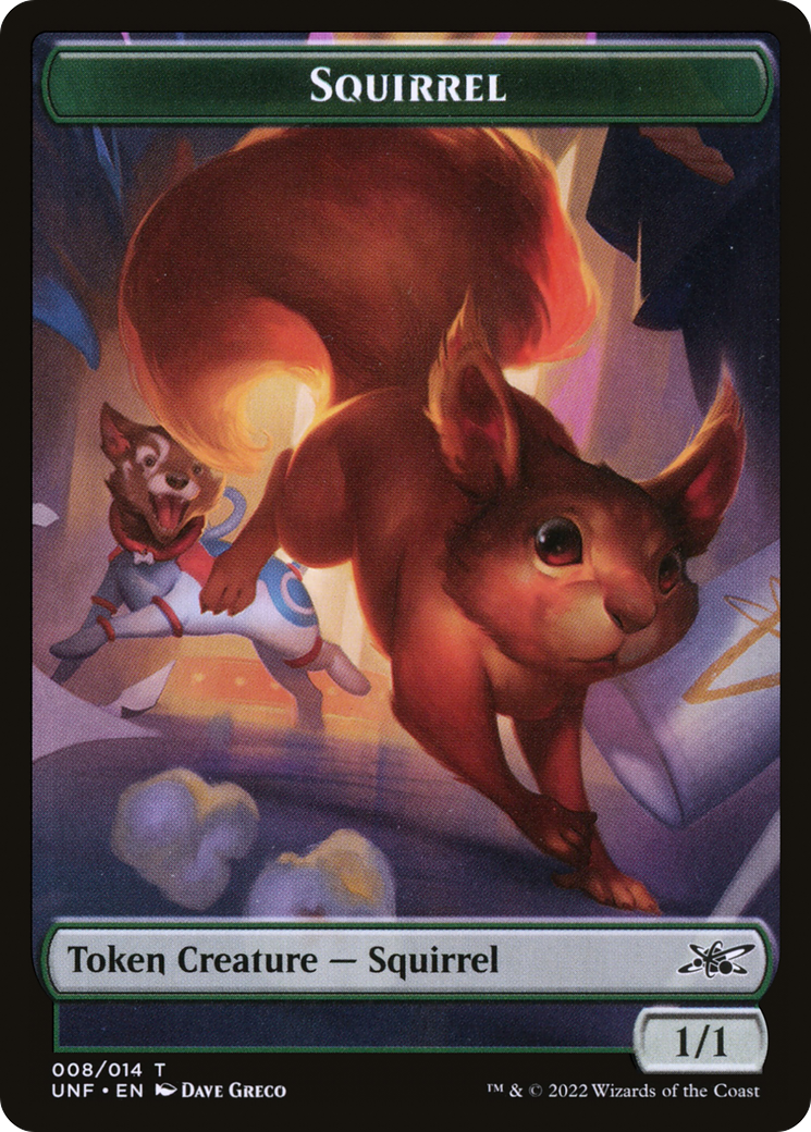 Image of Squirrel Token (UNF-008) - Unfinity Tokens