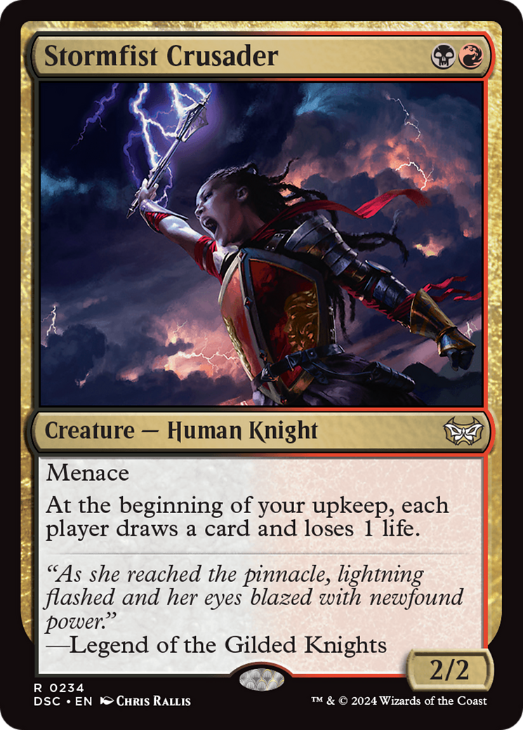 Image of Stormfist Crusader (DSC-234) - Duskmourn: House of Horror Commander
