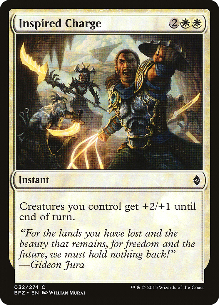 Image of Inspired Charge (BFZ-032) - Battle for Zendikar