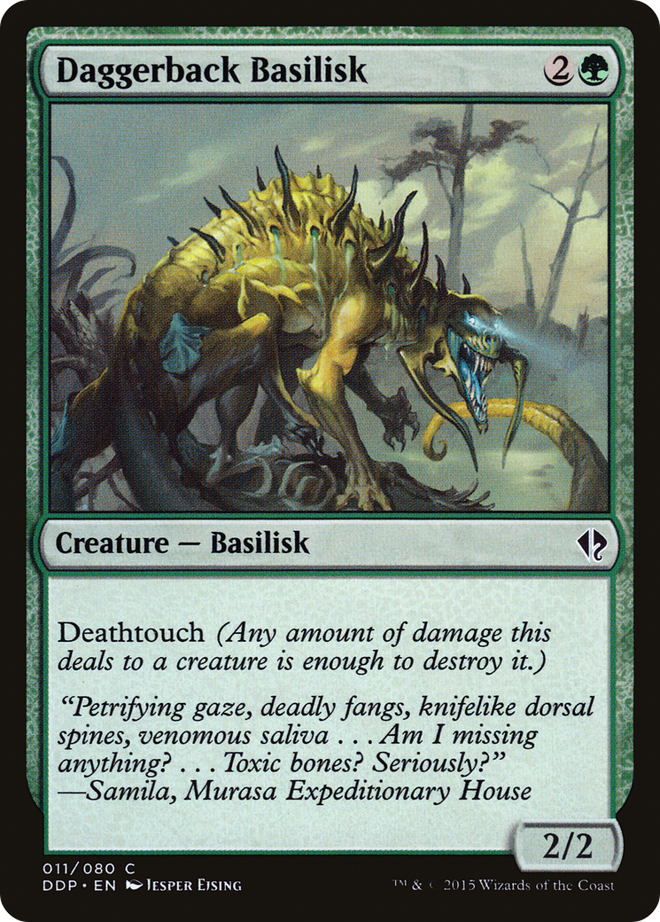 Image of Daggerback Basilisk (DDP-011) - Duel Decks: Zendikar vs. Eldrazi