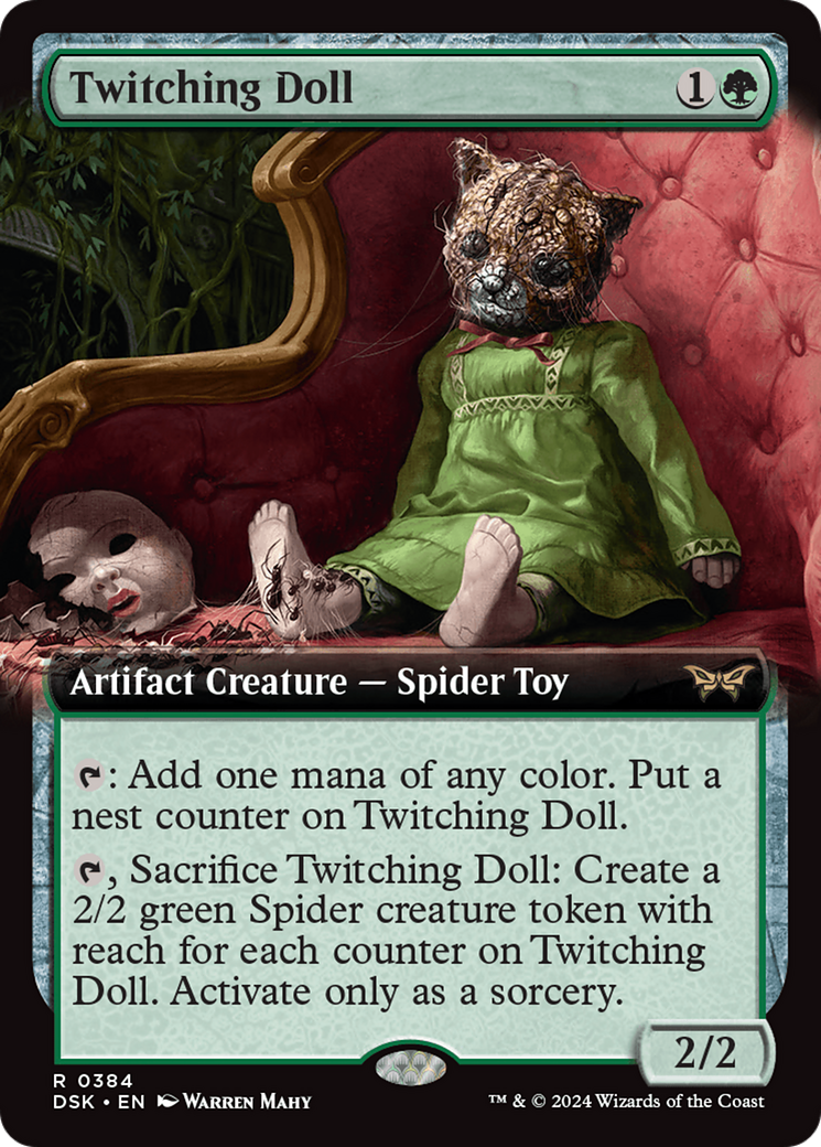 Image of Twitching Doll (Extended Art) (DSK-384) - Duskmourn: House of Horror: (Extended Art)