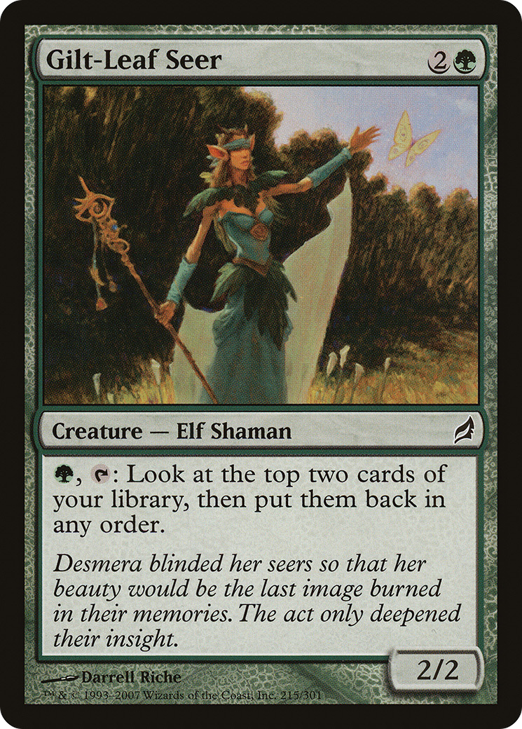Image of Gilt-Leaf Seer (LRW-215) - Lorwyn