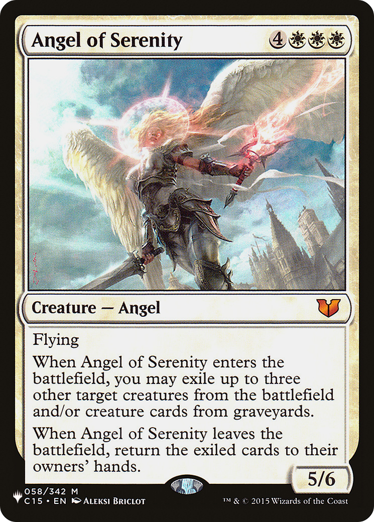 Image of Angel of Serenity (C15) (LIST-C15-58) - The List