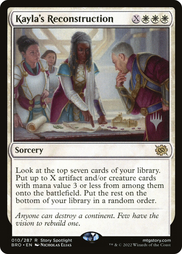 Image of Kayla's Reconstruction (PPBRO-010) - The Brothers' War Promos Foil