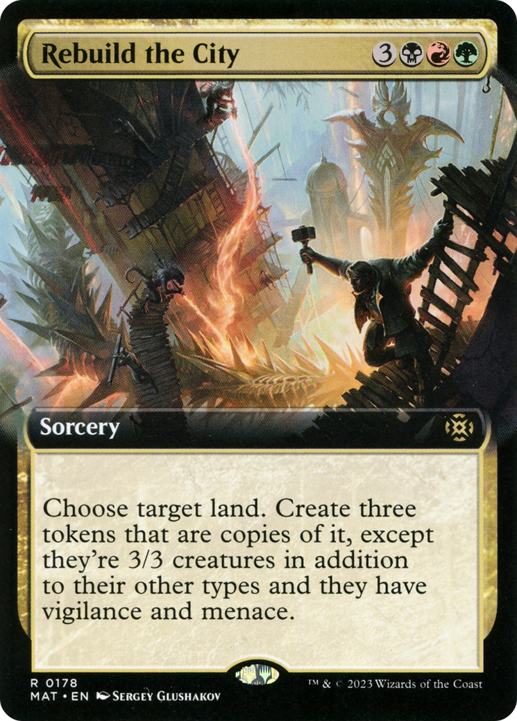 Image of Rebuild the City (Extended Art) (MAT-178) - March of the Machine: The Aftermath: (Extended Art) Foil