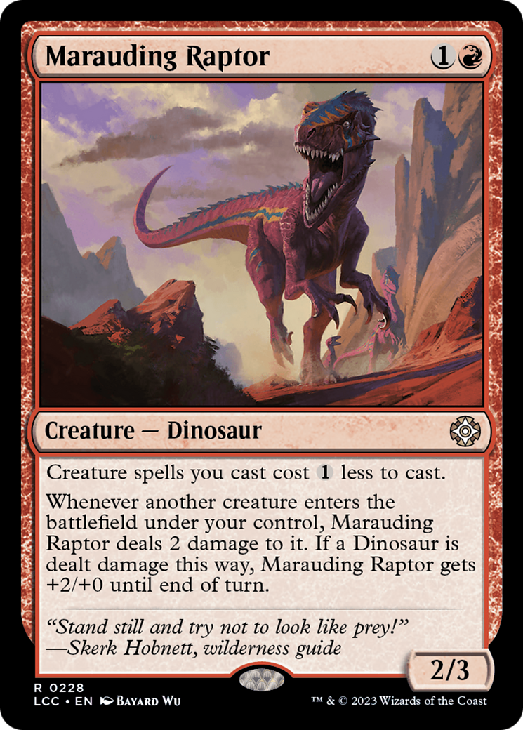 Image of Marauding Raptor (LCC-228) - The Lost Caverns of Ixalan Commander