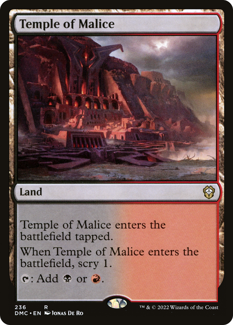 Image of Temple of Malice (DMC-236) - Dominaria United Commander