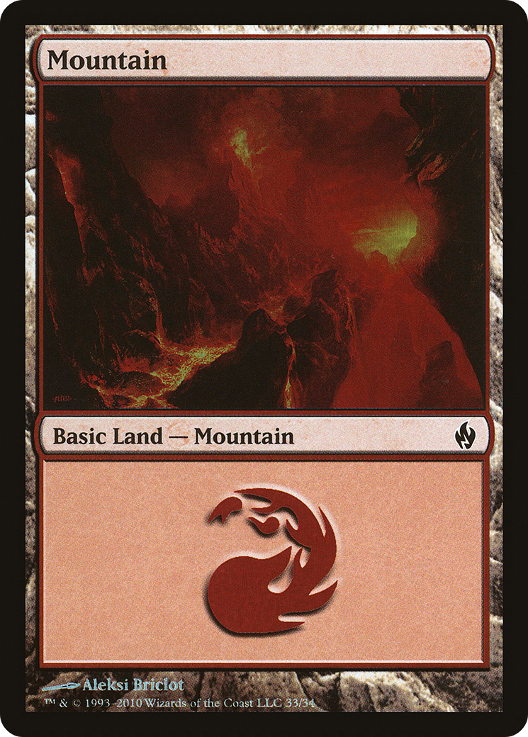 Image of Mountain (33) (PD2-033) - Premium Deck Series: Fire and Lightning Foil