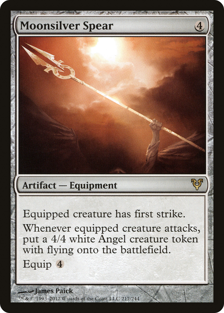 Image of Moonsilver Spear (AVR-217) - Avacyn Restored Foil