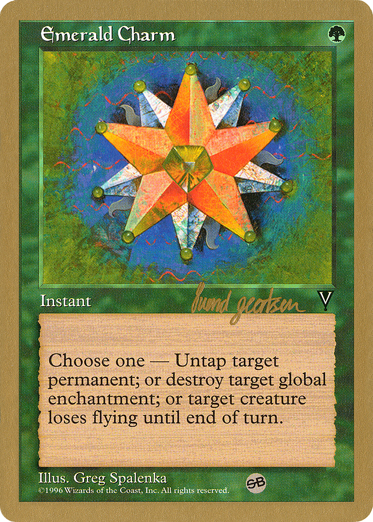 Image of Emerald Charm - 1997 Svend Geertsen (VIS) (SB) (WCD-) - World Championship Decks 1997