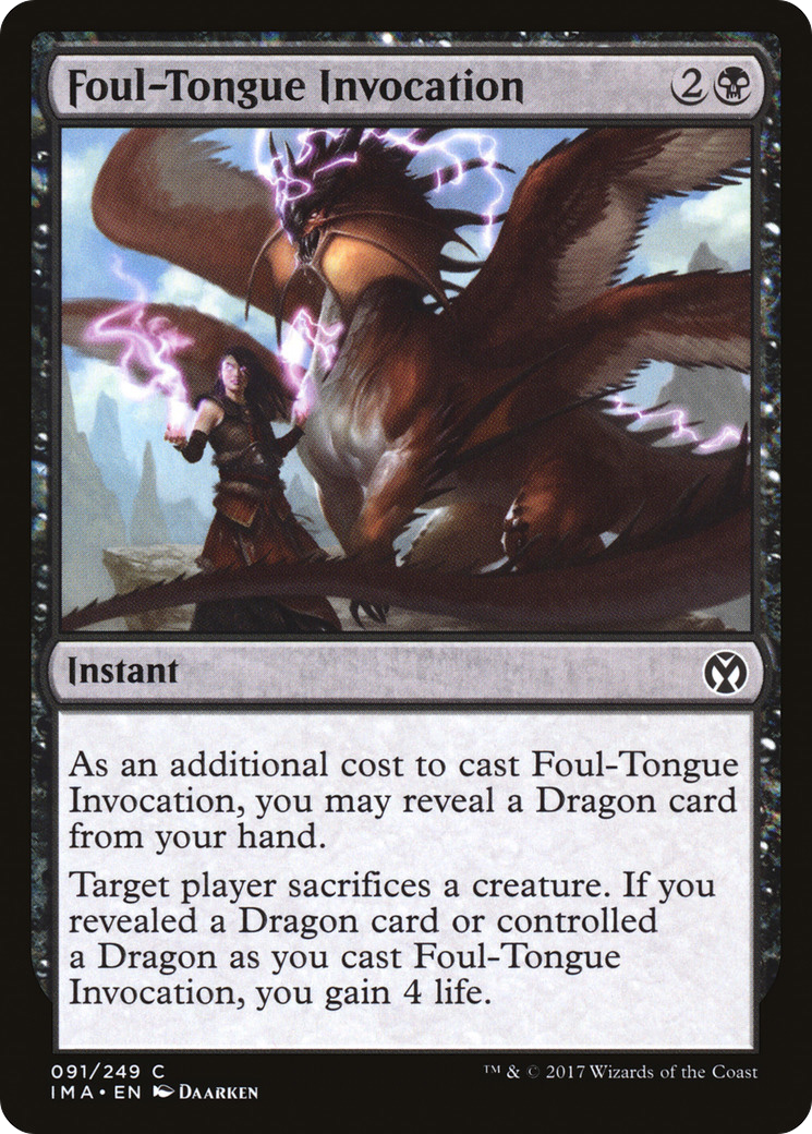 Image of Foul-Tongue Invocation (IMA-091) - Iconic Masters