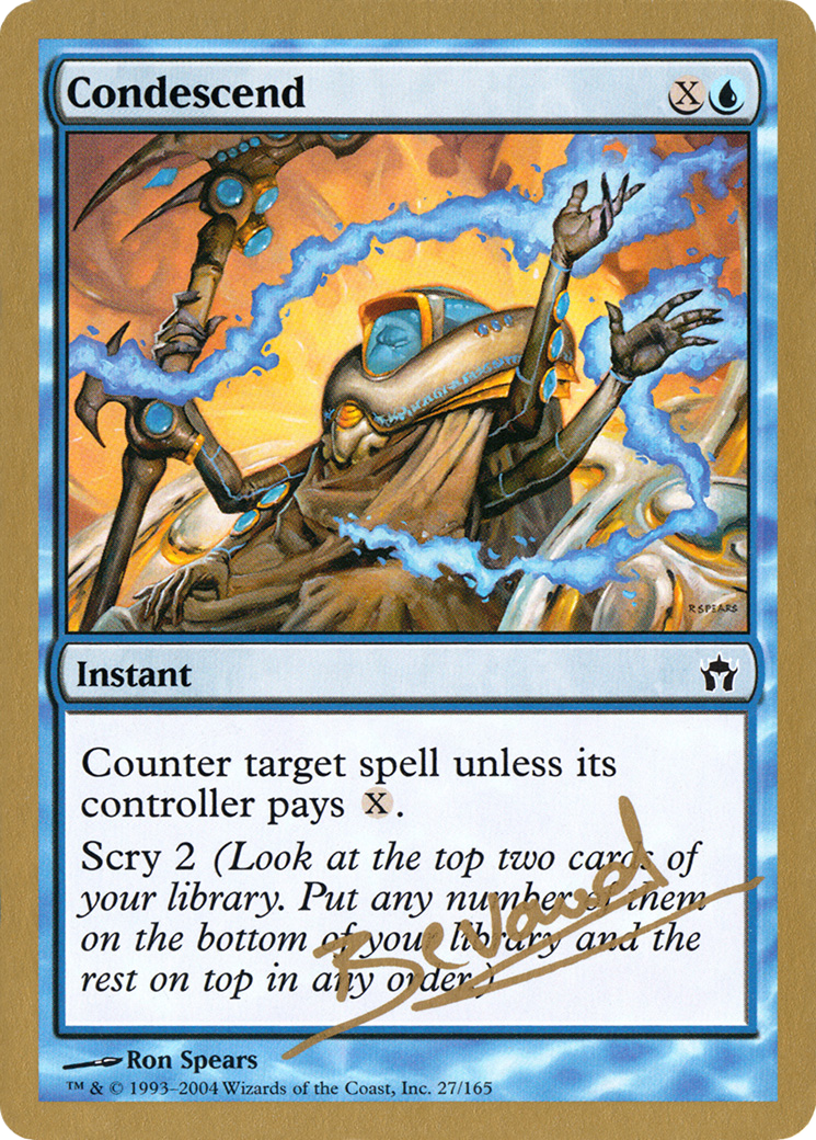 Image of Condescend - 2004 Manuel Bevand (5DN) (WCD-MB27) - World Championship Decks 2004