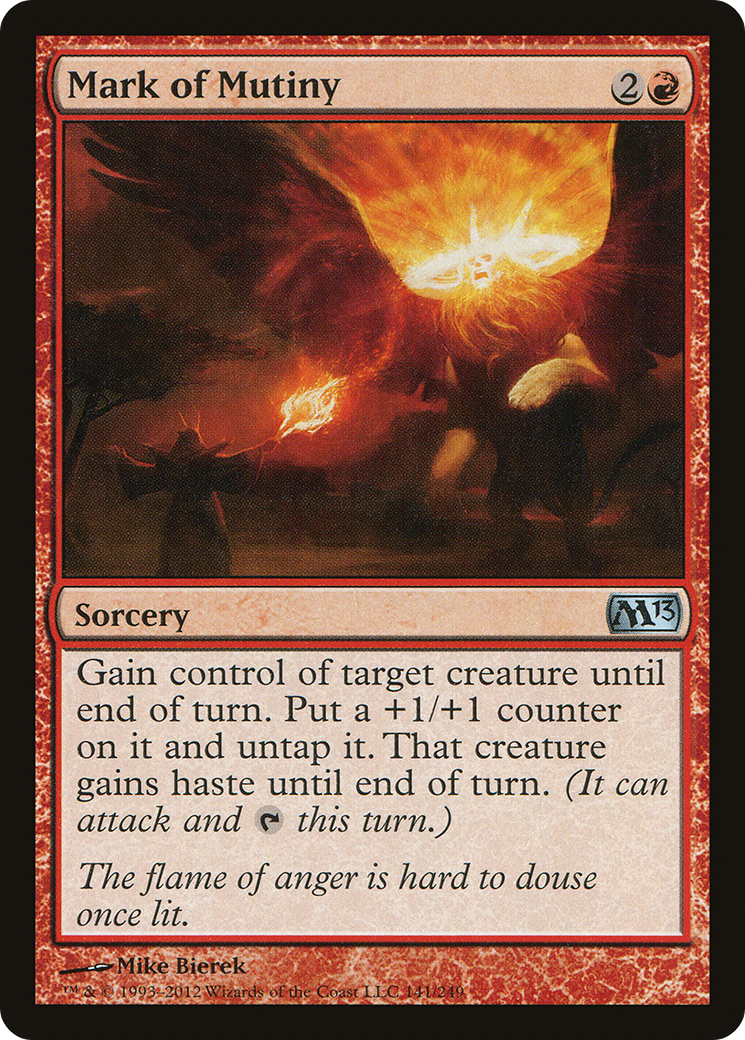 Image of Mark of Mutiny (M13-141) - Magic 2013 Foil