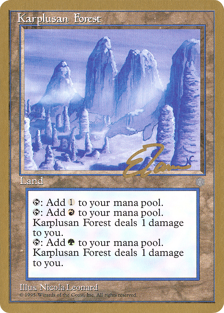 Image of Karplusan Forest - 1996 Eric Tam (ICE) (WCD-) - Pro Tour Collector Set