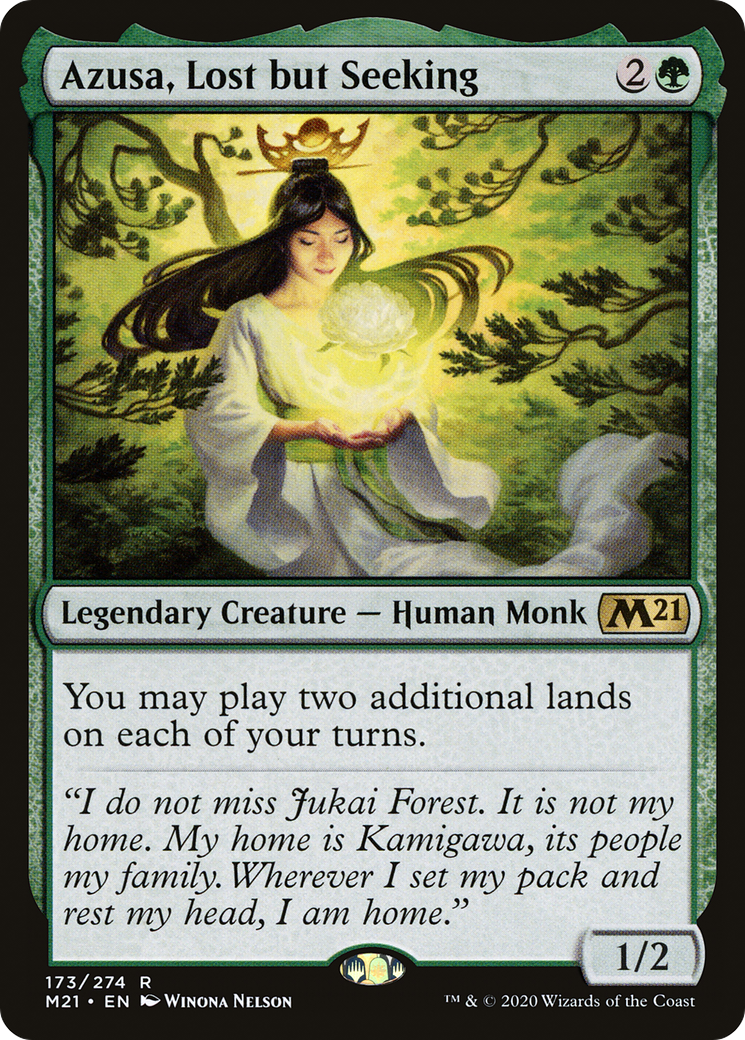 Image of Azusa, Lost but Seeking (M21-173) - Core Set 2021 Foil