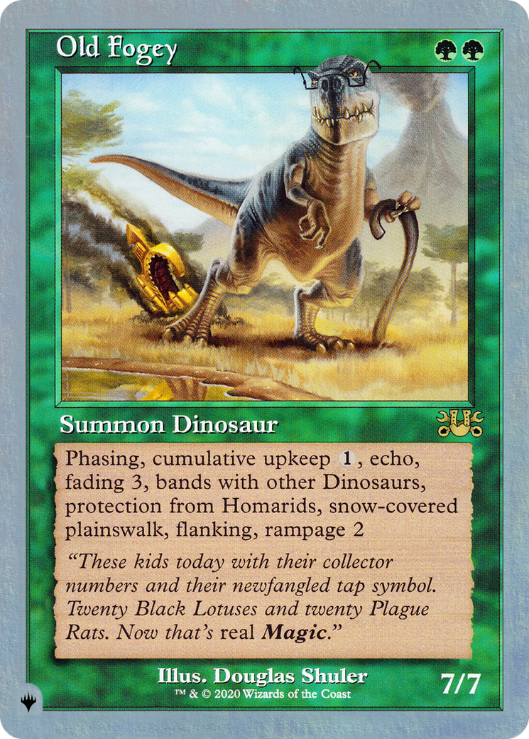 Image of Old Fogey (LIST-) - The List (Unfinity Foil Edition) Foil