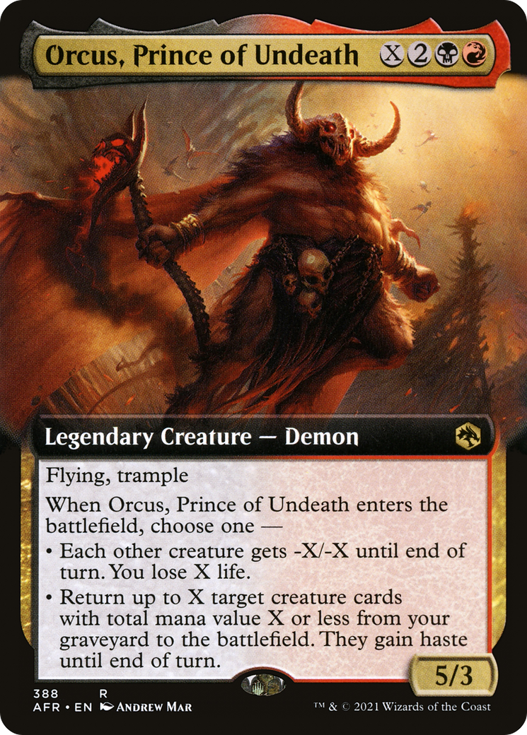 Image of Orcus, Prince of Undeath (Extended Art) (AFR-388) - Adventures in the Forgotten Realms: (Extended Art)