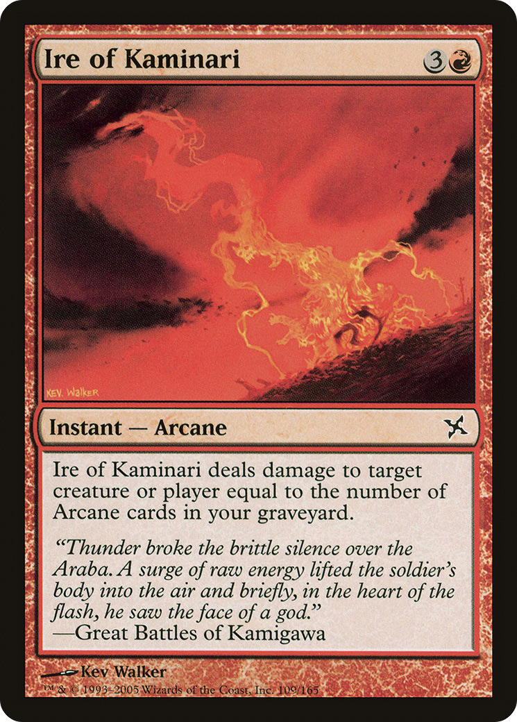 Image of Ire of Kaminari (BOK-109) - Betrayers of Kamigawa Foil